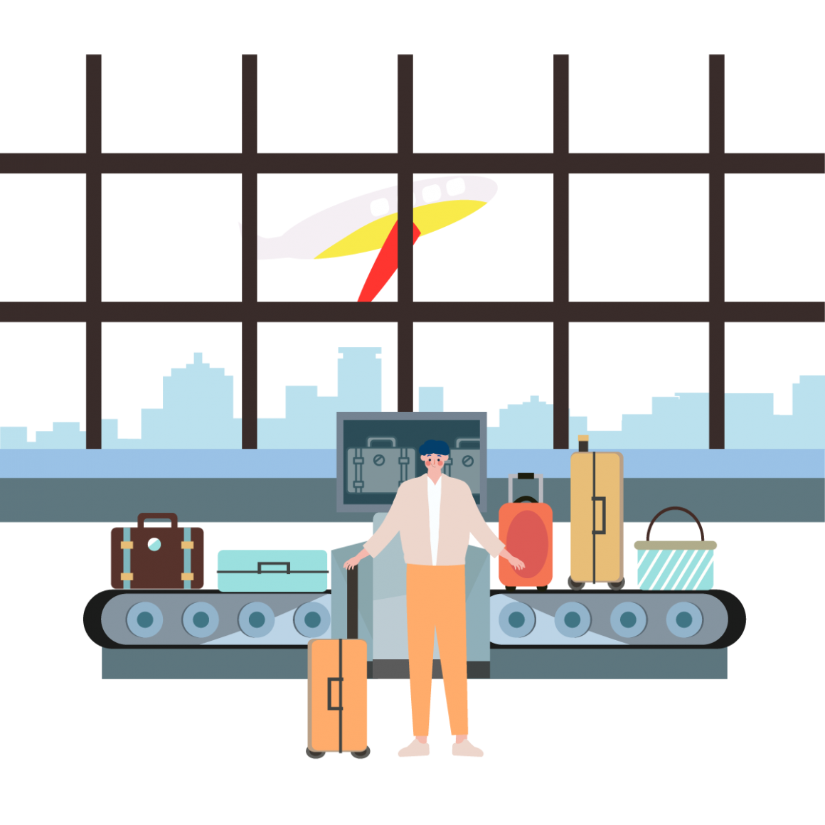 —Pngtree—airport character illustration baggage inspection_6860781 —Pngtree—airport character illustration baggage inspection_6860781